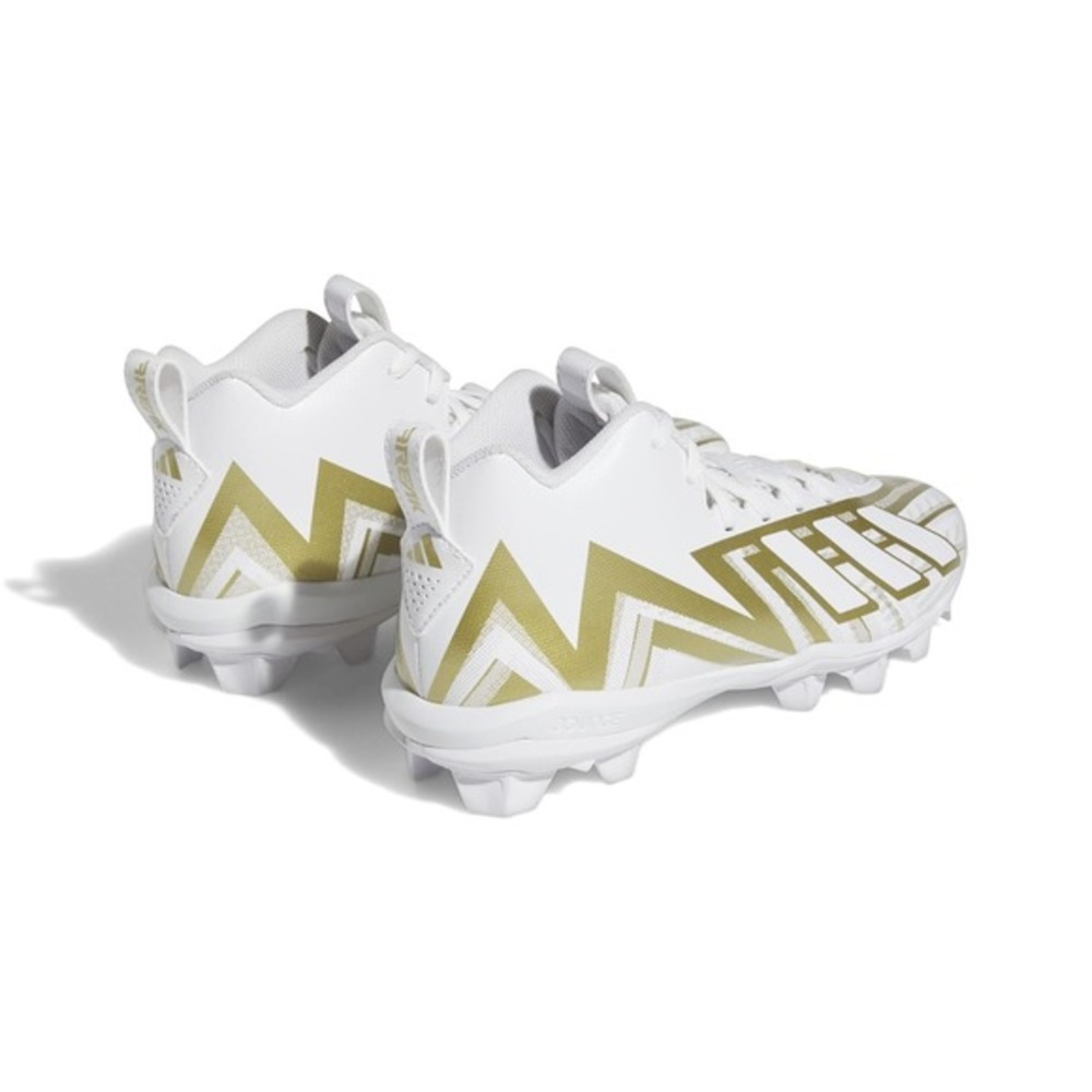Men's‎ Freak Spark 23 Football Cleats by adidas White Gold Size 9 New With Box - Picture 2 of 6